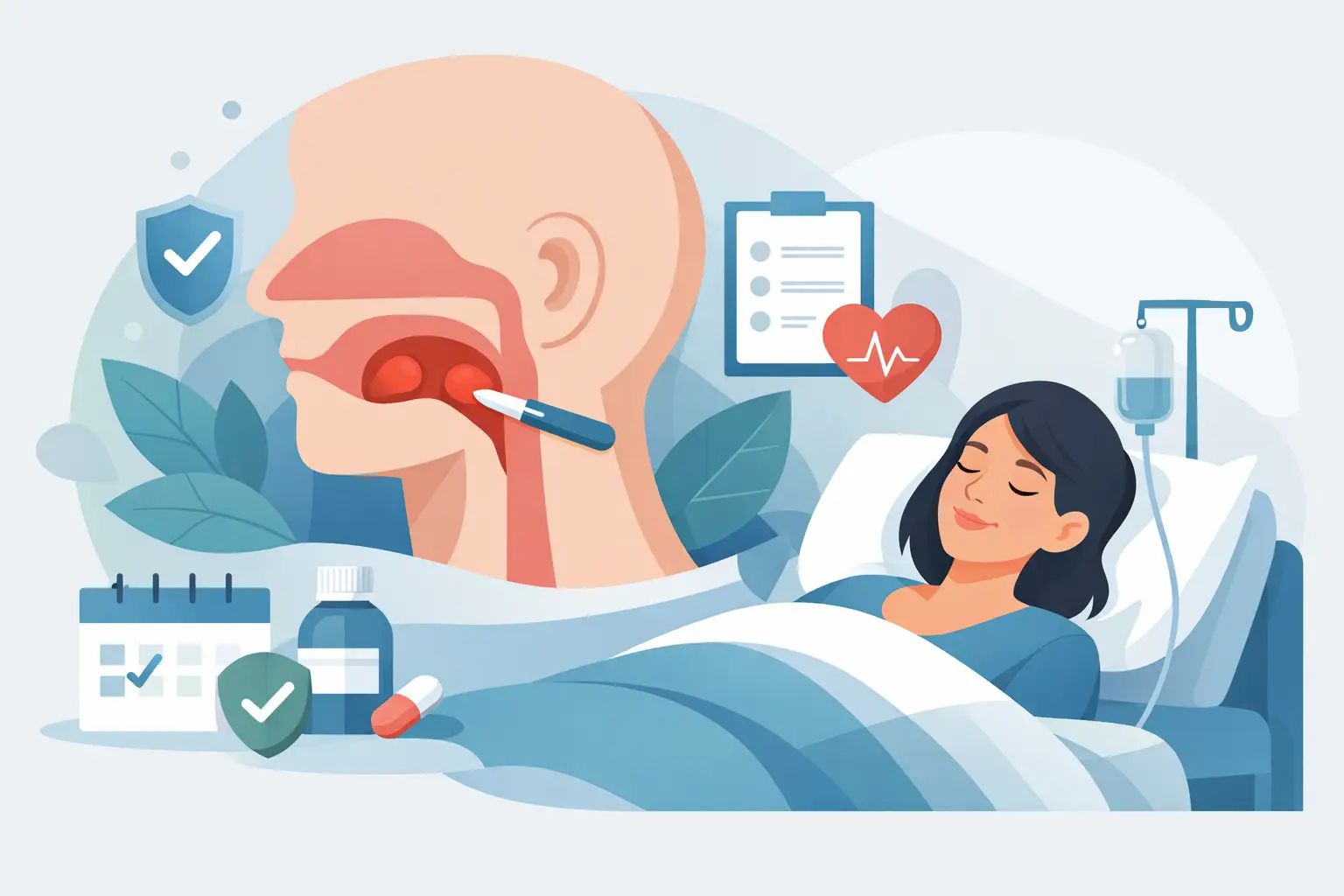 Amigdalectomia em adultos: recuperação segura