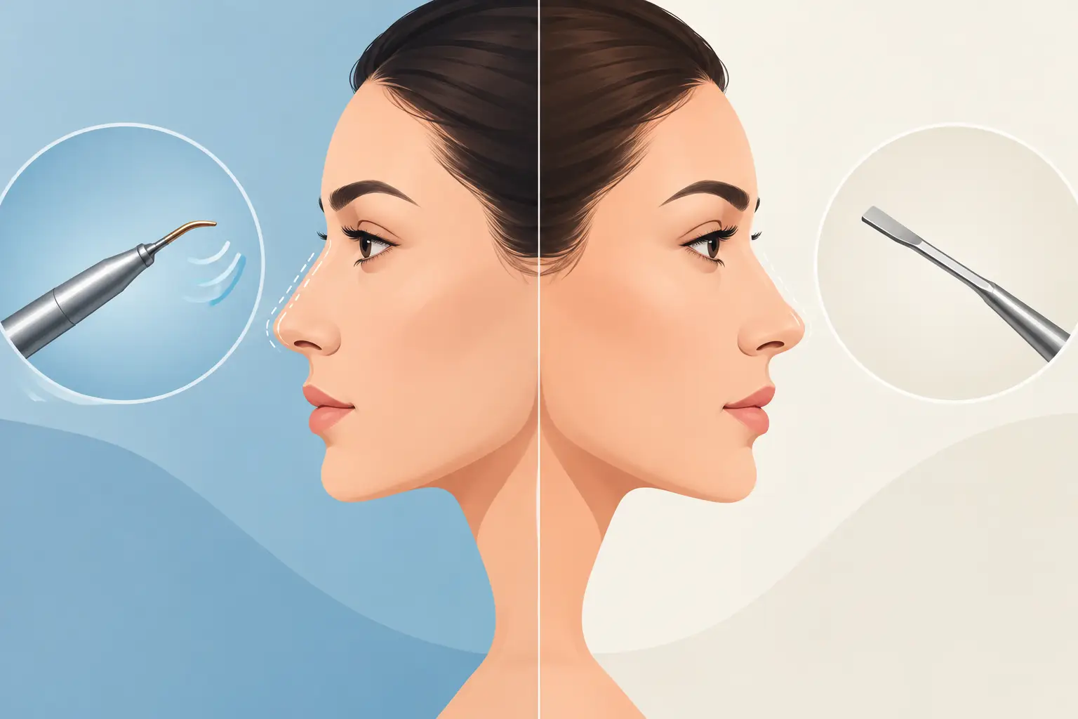 Rinoplastia ultrassônica versus tradicional